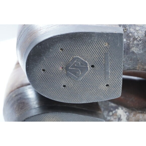 Tony Lama Vintage Gold Label Cowboy Boots Mens 10.5D #6367 Brown Distressed Work - Picture 6 of 9